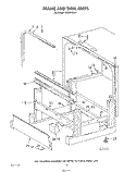 FRAME AND TANK Diagram and Parts List for KUDI21DS1  KitchenAid Dishwasher