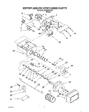 MOTOR AND ICE CONTAINER Diagram and Parts List for 3XKGN705000  Whirlpool Refrigerator