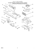 AIR FLOW Diagram and Parts List for GH7145XFZ1  Whirlpool Microwave