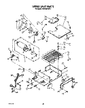 UPPER UNIT Diagram and Parts List for KSSS42DAW01  KitchenAid Refrigerator