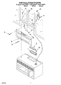 INSTALLATION PARTS Diagram and Parts List for KHMC107EBL1  KitchenAid Microwave