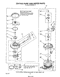 3367443 PUMP AND MOTOR Diagram and Parts List for DU9100XT0  Whirlpool Dishwasher