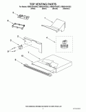 TOP VENTING PARTS Diagram and Parts List for KBMS1454SWH2  KitchenAid Microwave