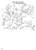 BULKHEAD Diagram and Parts List for LGR4634EZ3  Whirlpool Dryer