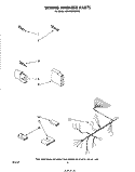 WIRING HARNESS Diagram and Parts List for GDU4050XPW0  Whirlpool Dishwasher