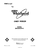 SECTION Diagram and Parts List for EH090FXPN5  Whirlpool Freezer