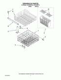 DISHRACK PARTS Diagram and Parts List for DU810SWPQ4  Whirlpool Dishwasher
