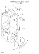 REFRIGERATOR LINER Diagram and Parts List for 6ED22DQXDW01  Whirlpool Refrigerator