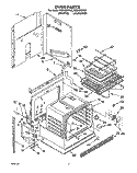 OVEN, LITERATURE Diagram and Parts List for RS6105XYW2  Whirlpool Range