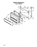 FREEZER DOOR Diagram and Parts List for ET20GKXXW01  Whirlpool Refrigerator