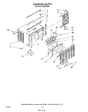 CABINET Diagram and Parts List for AR0600XX0  Whirlpool Air Conditioner