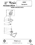 MOTOR AND DRIVE, LIT/OPTIONAL Diagram and Parts List for TU8150XTP1  Whirlpool Trash Compactor