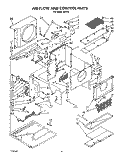 AIR FLOW AND CONTROL Diagram and Parts List for RE123  Whirlpool Air Conditioner