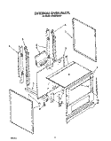 EXTERNAL OVEN Diagram and Parts List for SF3004SRW6  Whirlpool Range