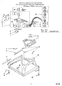 MACHINE BASE Diagram and Parts List for 3LBR7255AN0  Whirlpool Washer