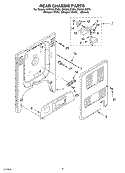 REAR CHASSIS Diagram and Parts List for GW395LEGQ5  Whirlpool Range
