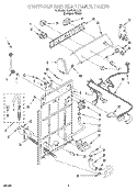 CONTROLS AND REAR PANEL Diagram and Parts List for TAWS700EQ0  Estate Washer
