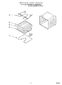 INTERNAL OVEN Diagram and Parts List for RBD276PDQ7  Whirlpool Wall Oven