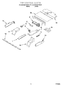 TOP VENTING Diagram and Parts List for KEBS247DBL10  KitchenAid Wall Oven