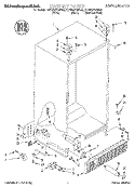 CABINET Diagram and Parts List for KSRB22FGSS00  KitchenAid Refrigerator