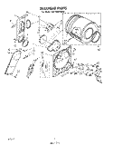 SECTION Diagram and Parts List for GLE7900XMW0  Whirlpool Dryer