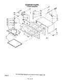 CABINET Diagram and Parts List for MW3200XS0  Whirlpool Microwave