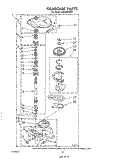 GEARCASE Diagram and Parts List for LA5360XSW0  Whirlpool Washer