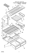 SHELF Diagram and Parts List for ET20NKXAN04  Whirlpool Refrigerator