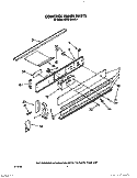 CONTROL PANEL, OPTIONAL Diagram and Parts List for KEDS100WAL1  KitchenAid Range