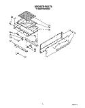 Part Location Diagram of 4320807 Whirlpool PANEL-DRWR