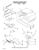 FREEZER LINER PARTS Diagram and Parts List for KBFS20EVBL8  KitchenAid Refrigerator