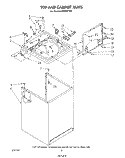 TOP AND CABINET , LITERATURE AND OPTIONAL Diagram and Parts List for LA6053XTW0  Whirlpool Washer