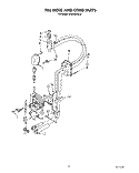 FILL HOSE AND CORD Diagram and Parts List for KPDC610S2  KitchenAid Dishwasher