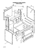 EXTERNAL OVEN, LIT/OPTIONAL Diagram and Parts List for SEP340XX0  Roper Range