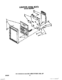 CONTROL PANEL Diagram and Parts List for MHE10VW0  Roper Microwave
