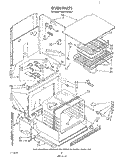 Part Location Diagram of 3172450 Whirlpool OVEN, BODY