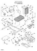 UNIT Diagram and Parts List for KSRS25FGSS14  KitchenAid Refrigerator