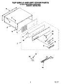 TOP GRILLE AND UNIT COVER PARTS Diagram and Parts List for KSSV42FMS02  KitchenAid Refrigerator