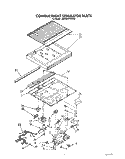 COMPARTMENT SEPARATOR Diagram and Parts List for JWARG475WP00  Whirlpool Refrigerator
