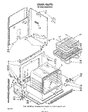 OVEN Diagram and Parts List for RS610PXK3  Whirlpool Range