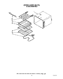 OVEN LINER Diagram and Parts List for KEBI241WBL3  KitchenAid Wall Oven