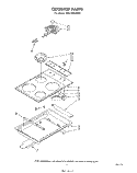 COOK TOP Diagram and Parts List for RS6700XKW2  Whirlpool Range