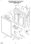 REFRIGERATOR DOOR Diagram and Parts List for KTRP18KDAL00  Whirlpool Refrigerator