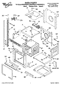 OVEN PARTS Diagram and Parts List for RBD306PDB15  Whirlpool Wall Oven