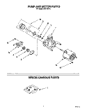 PUMP AND MOTOR, MISCELLANEOUS Diagram and Parts List for DU8150XX3  Whirlpool Dishwasher