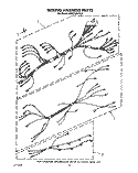 WIRING HARNESS Diagram and Parts List for KEDS100WWH2  KitchenAid Range