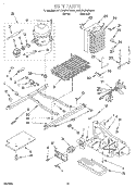 UNIT Diagram and Parts List for 4YED25PWDW01  Whirlpool Refrigerator