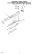 CONTROL PANEL, OPTIONAL Diagram and Parts List for KERC700LBL0  KitchenAid Range