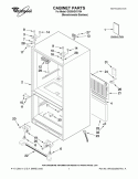 CABINET PARTS Diagram and Parts List for GX5SHDXVY04  Whirlpool Refrigerator