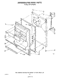 REFRIGERATOR DOOR , LIT/OPTIONAL Diagram and Parts List for ET14AKXSW02  Whirlpool Refrigerator